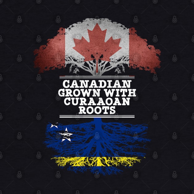 Canadian Grown With Curaaoan Roots - Gift for Curaaoan With Roots From Curacao by Country Flags